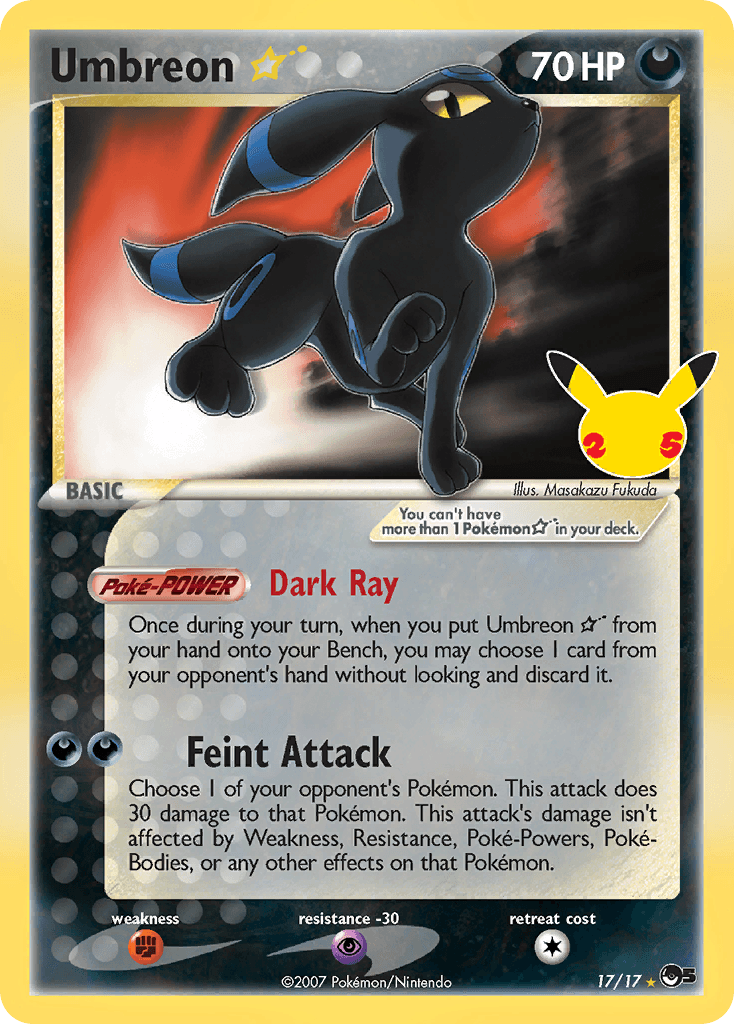 Umbreon ★ — Celebrations: Classic Collection Pokemon card