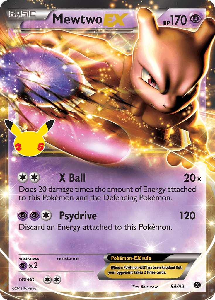 Mewtwo-EX — Celebrations: Classic Collection Pokemon card