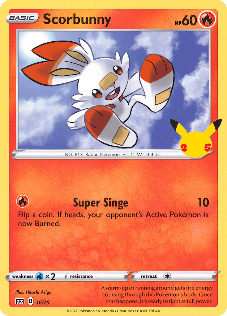 Scorbunny — McDonald's Collection 2021 Pokemon card