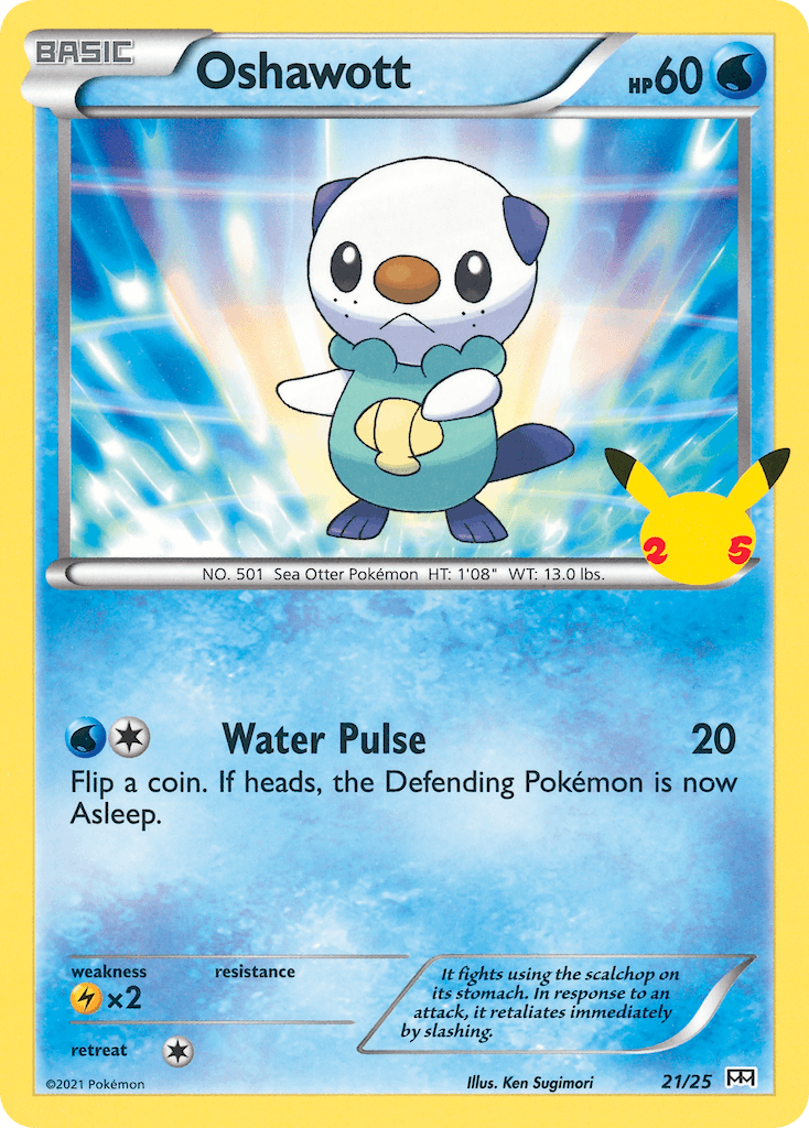 Oshawott — McDonald's Collection 2021 Pokemon card