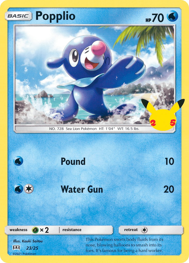 Popplio — McDonald's Collection 2021 Pokemon card
