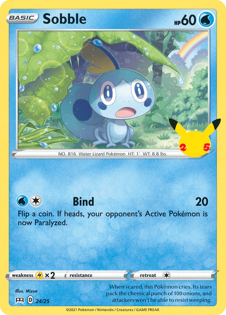 Sobble — McDonald's Collection 2021 Pokemon card