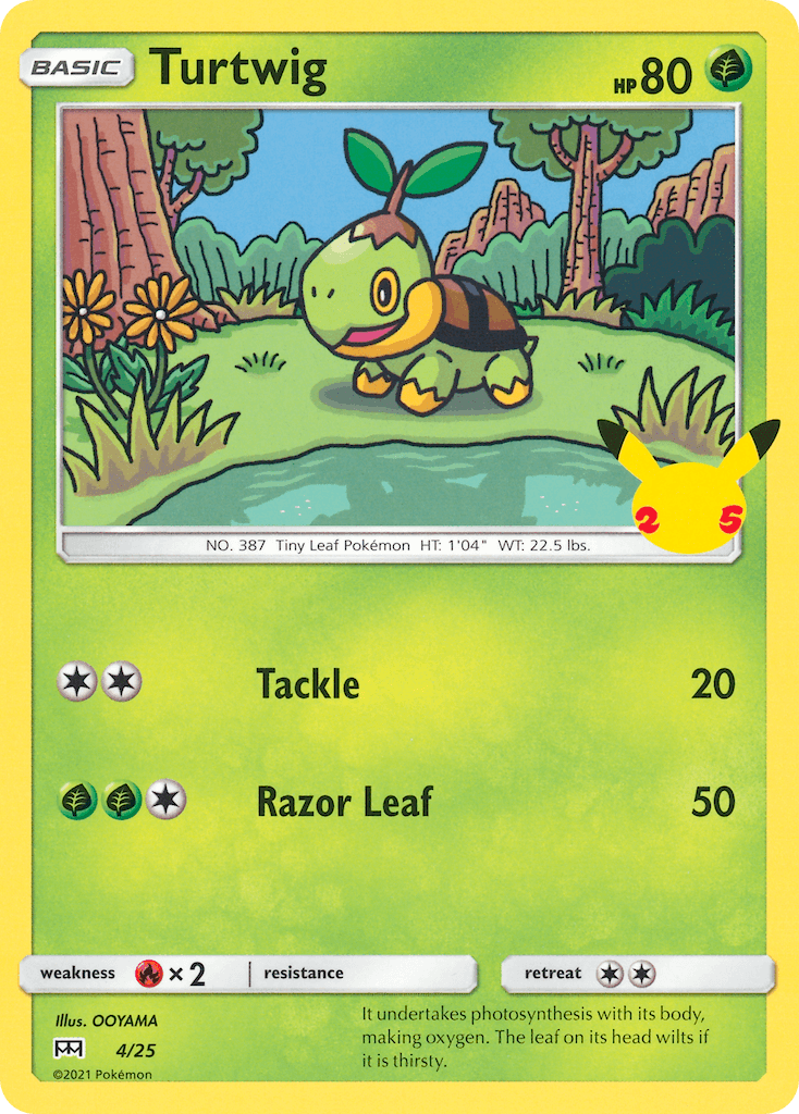 Turtwig — McDonald's Collection 2021 Pokemon card