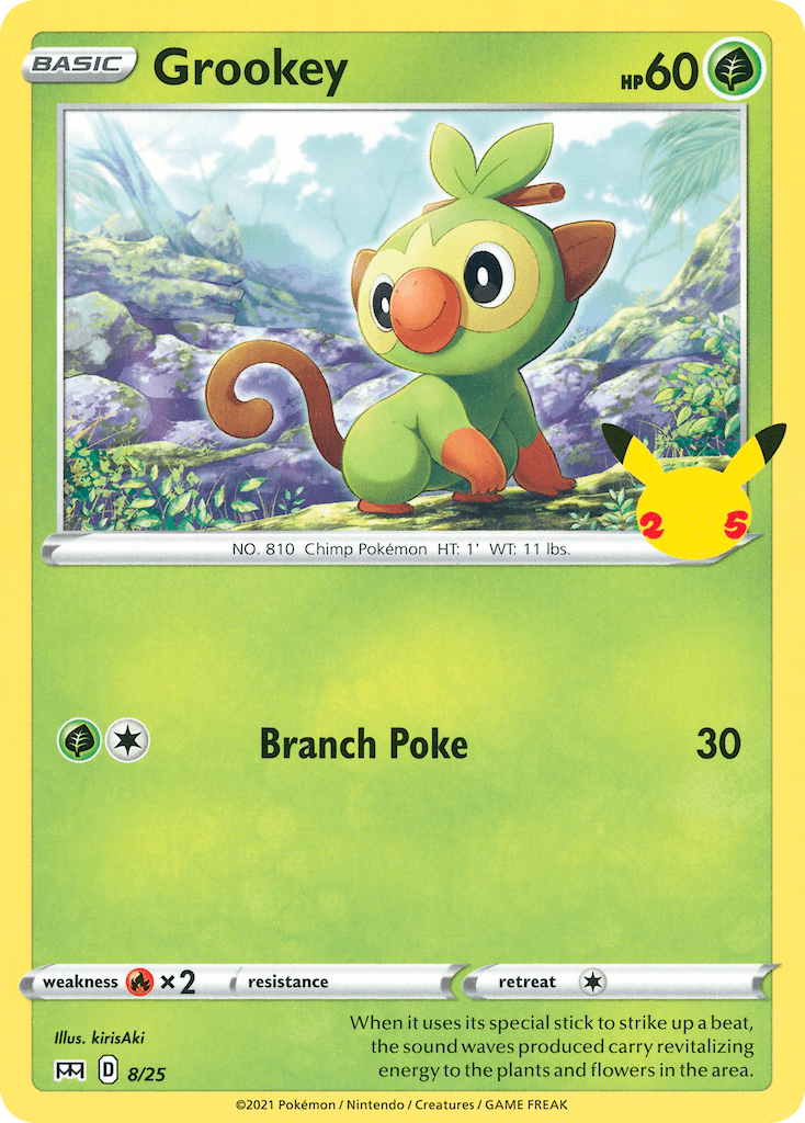 Grookey — McDonald's Collection 2021 Pokemon card