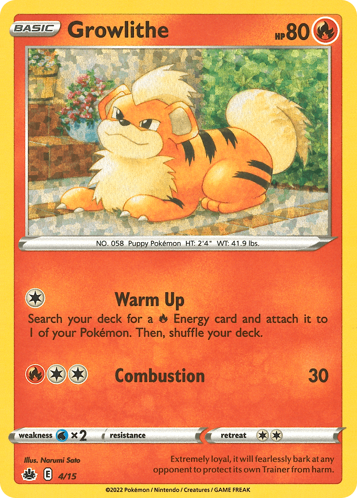 Growlithe — McDonald's Collection 2022 Pokemon card