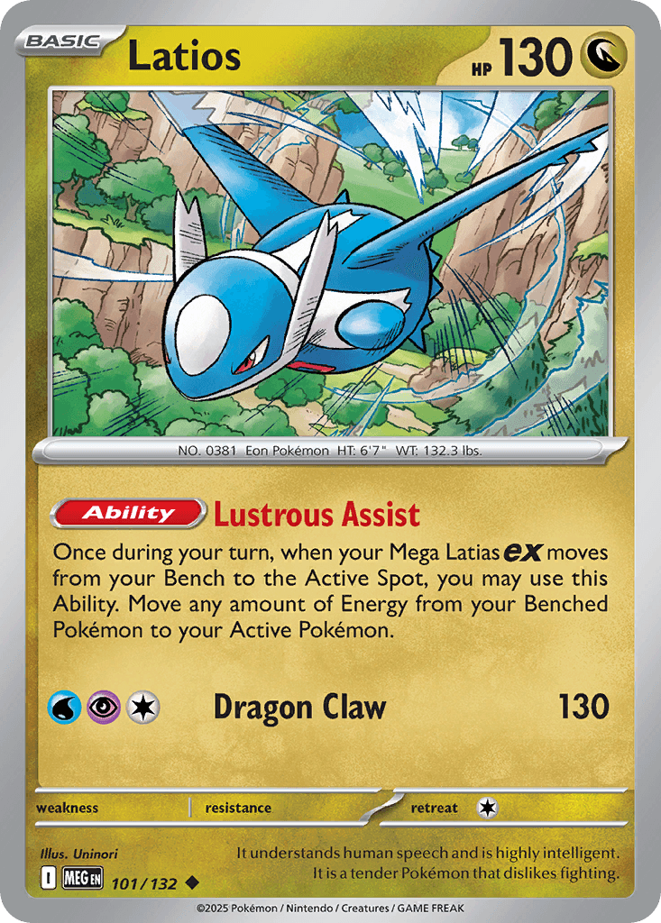 Latios — Mega Evolution Pokemon card