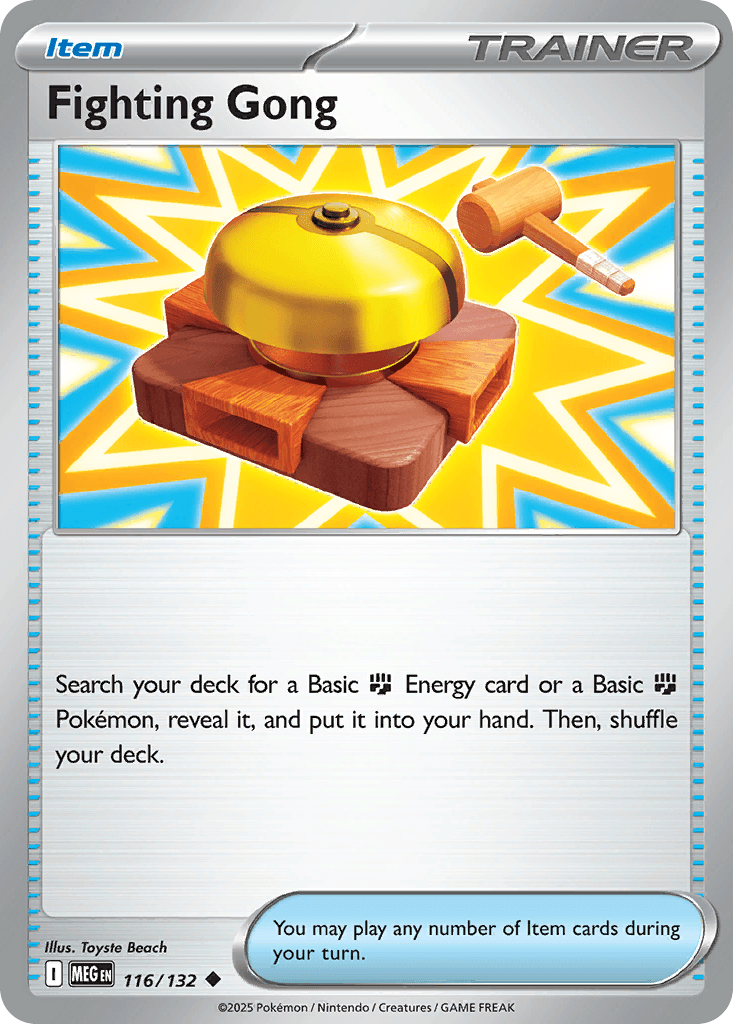 Fighting Gong — Mega Evolution Pokemon card