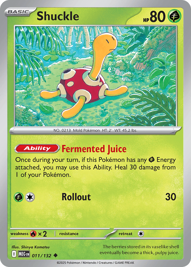 Shuckle — Mega Evolution Pokemon card