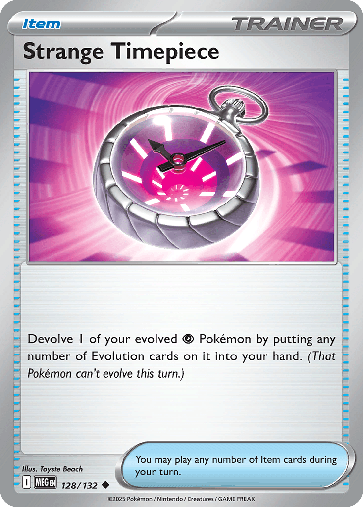 Strange Timepiece — Mega Evolution Pokemon card