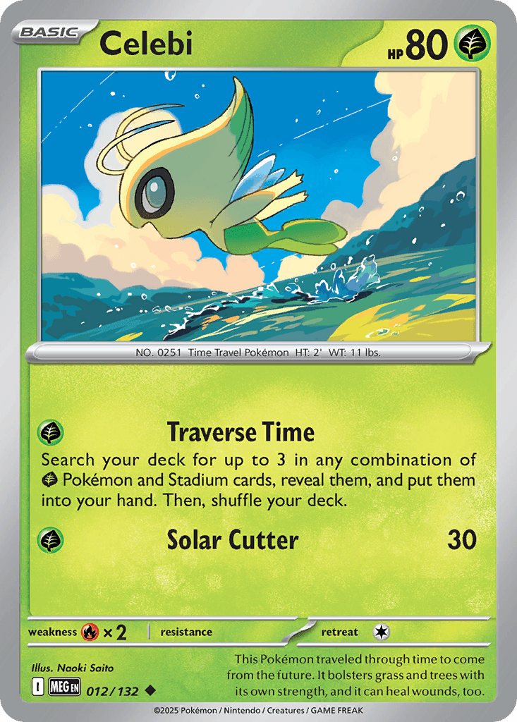Celebi — Mega Evolution Pokemon card