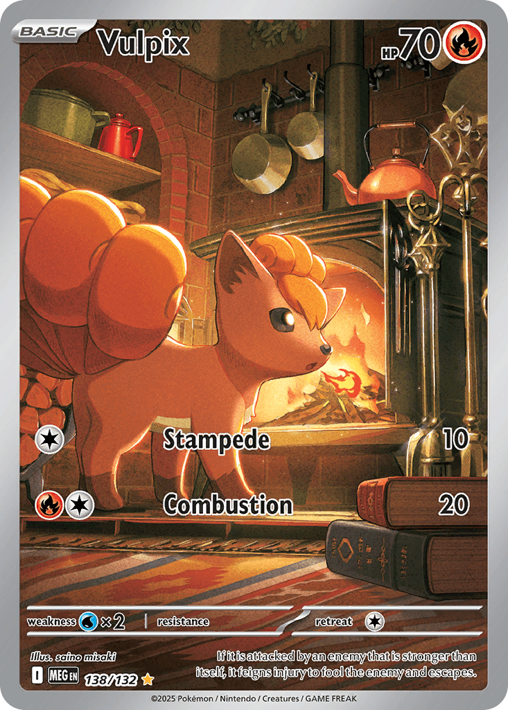 Vulpix — Mega Evolution Pokemon card