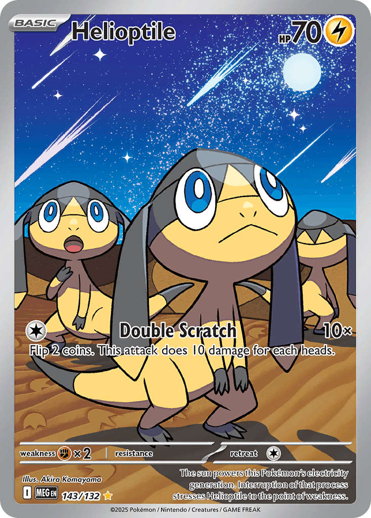 Helioptile — Mega Evolution Pokemon card