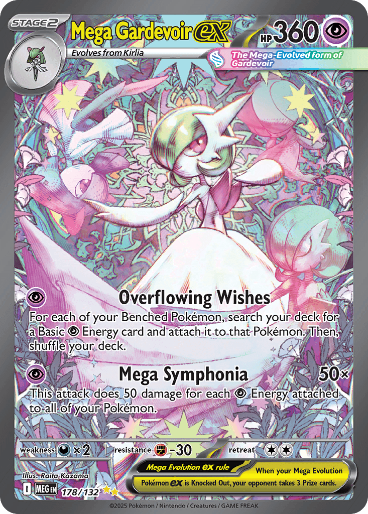 Mega Gardevoir ex — Mega Evolution Pokemon card