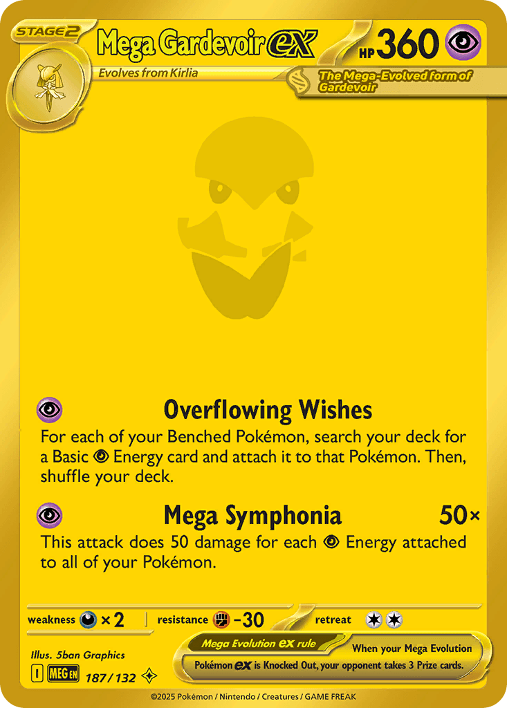Mega Gardevoir ex — Mega Evolution Pokemon card