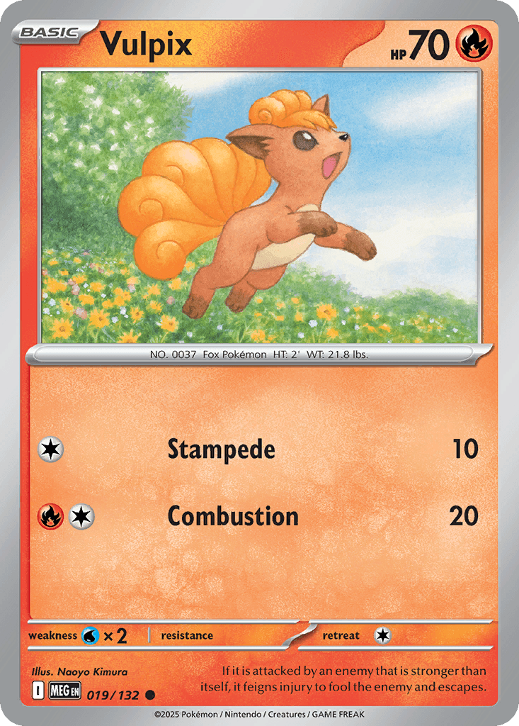 Vulpix — Mega Evolution Pokemon card