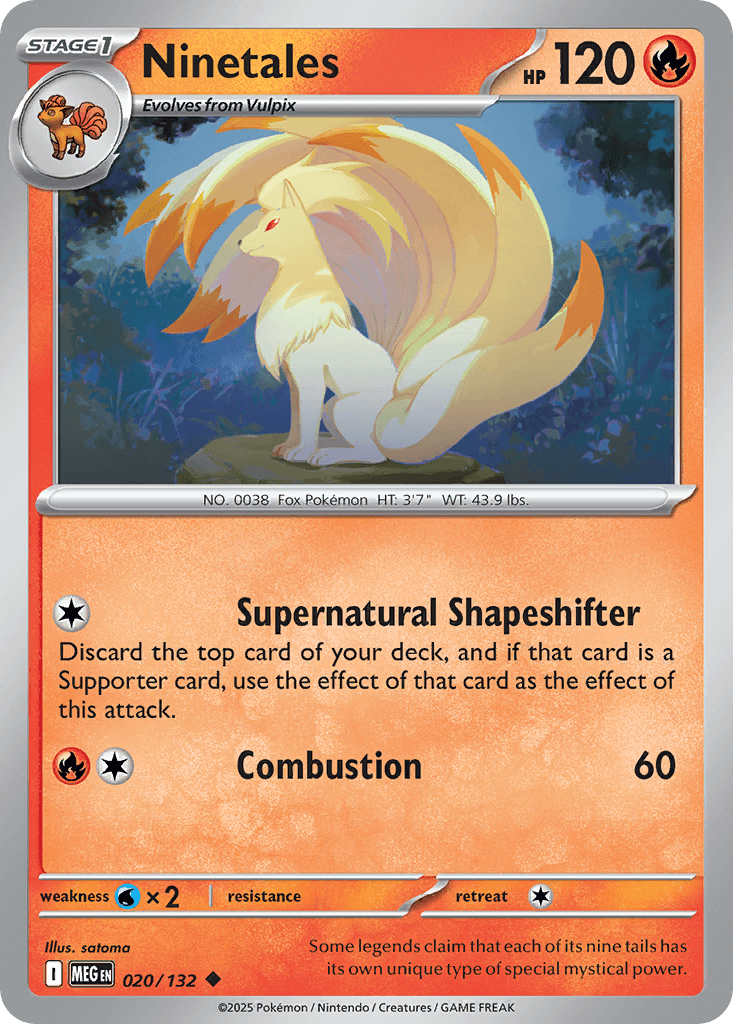 Ninetales — Mega Evolution Pokemon card