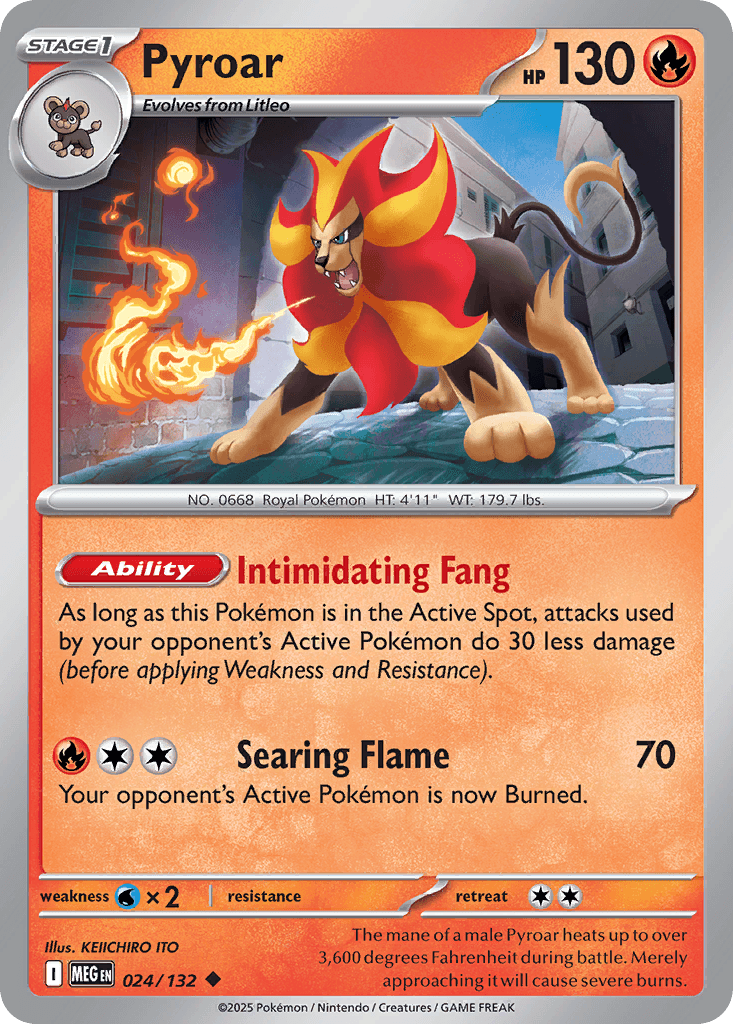 Pyroar — Mega Evolution Pokemon card