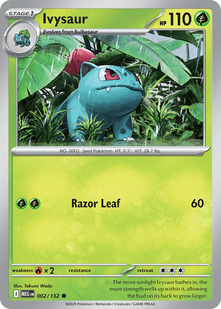 Ivysaur — Mega Evolution Pokemon card