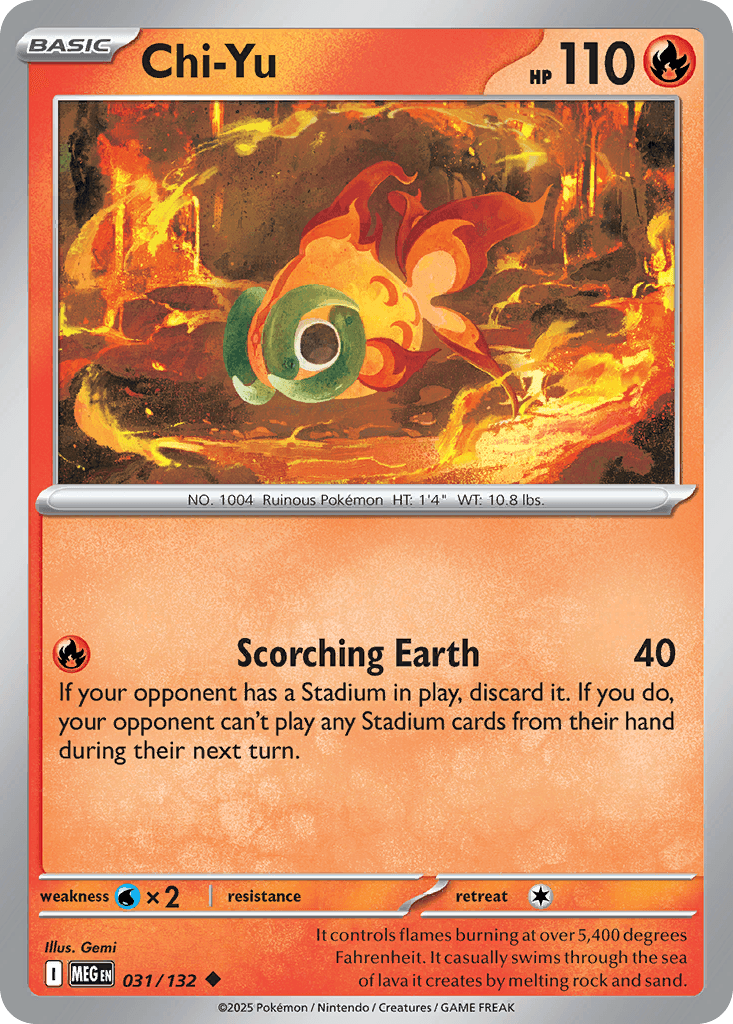 Chi-Yu — Mega Evolution Pokemon card
