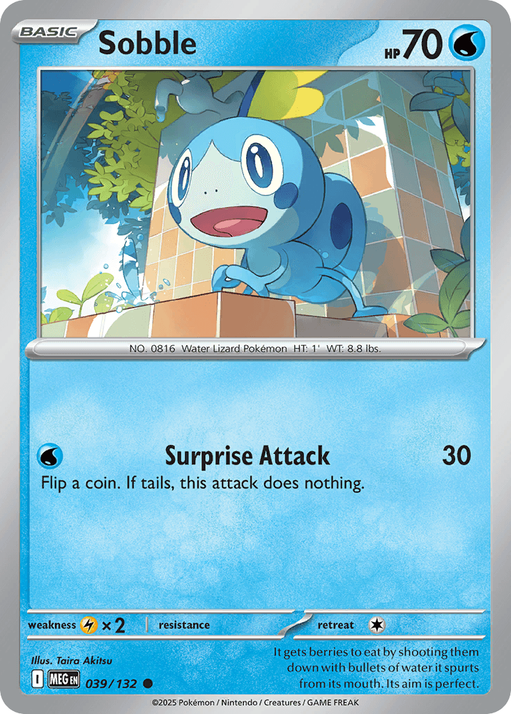 Sobble — Mega Evolution Pokemon card