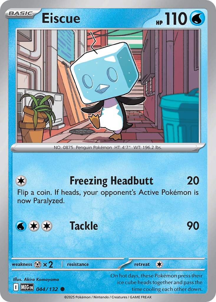 Eiscue — Mega Evolution Pokemon card