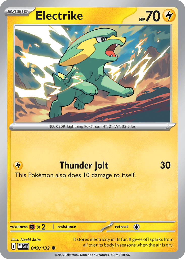 Electrike — Mega Evolution Pokemon card