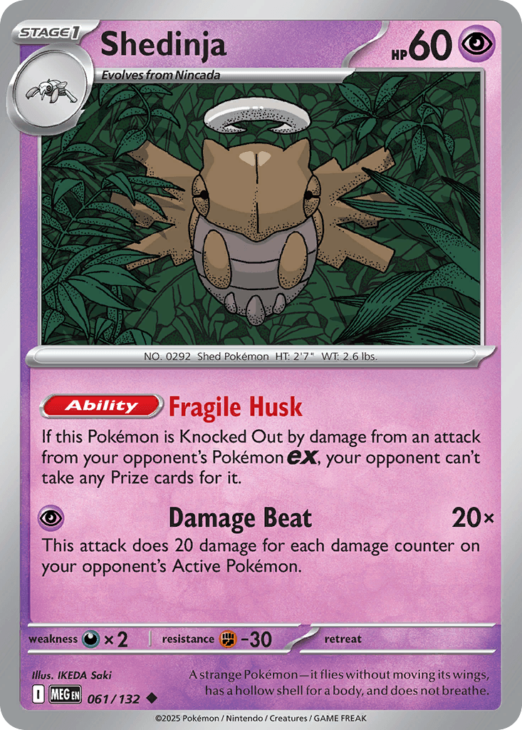 Shedinja — Mega Evolution Pokemon card