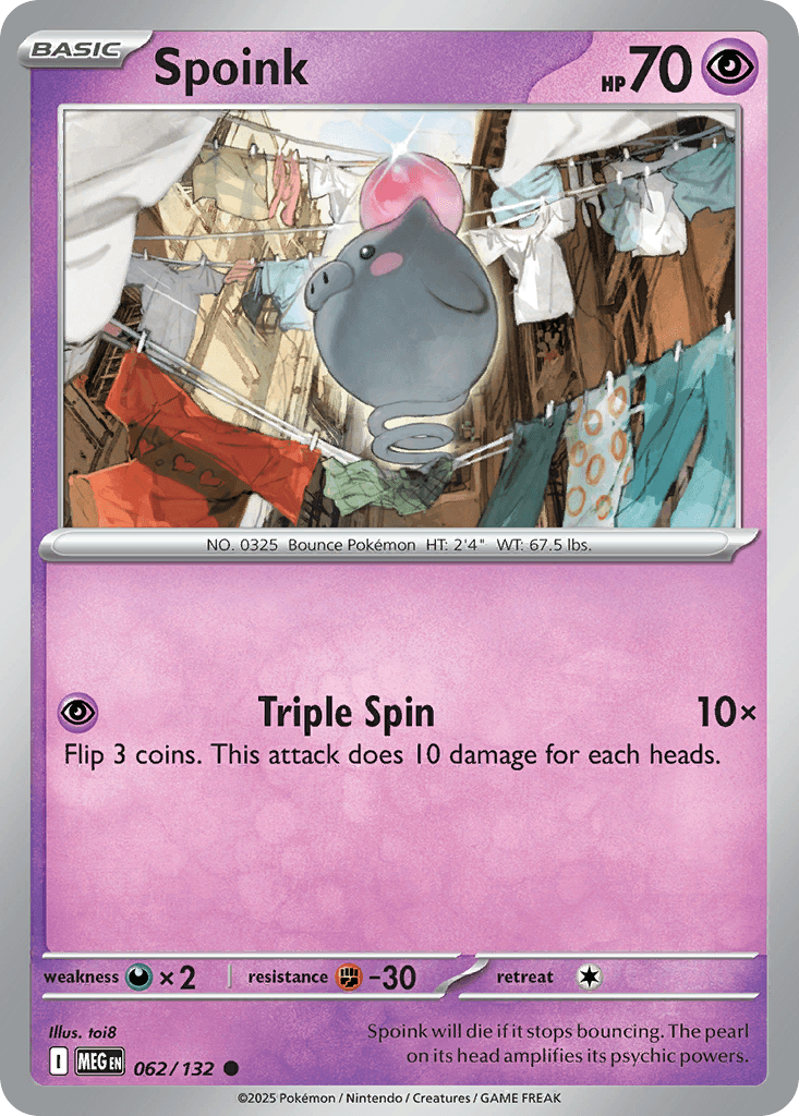 Spoink — Mega Evolution Pokemon card