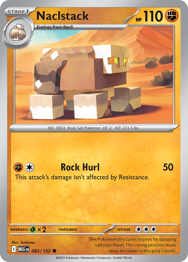 Naclstack — Mega Evolution Pokemon card