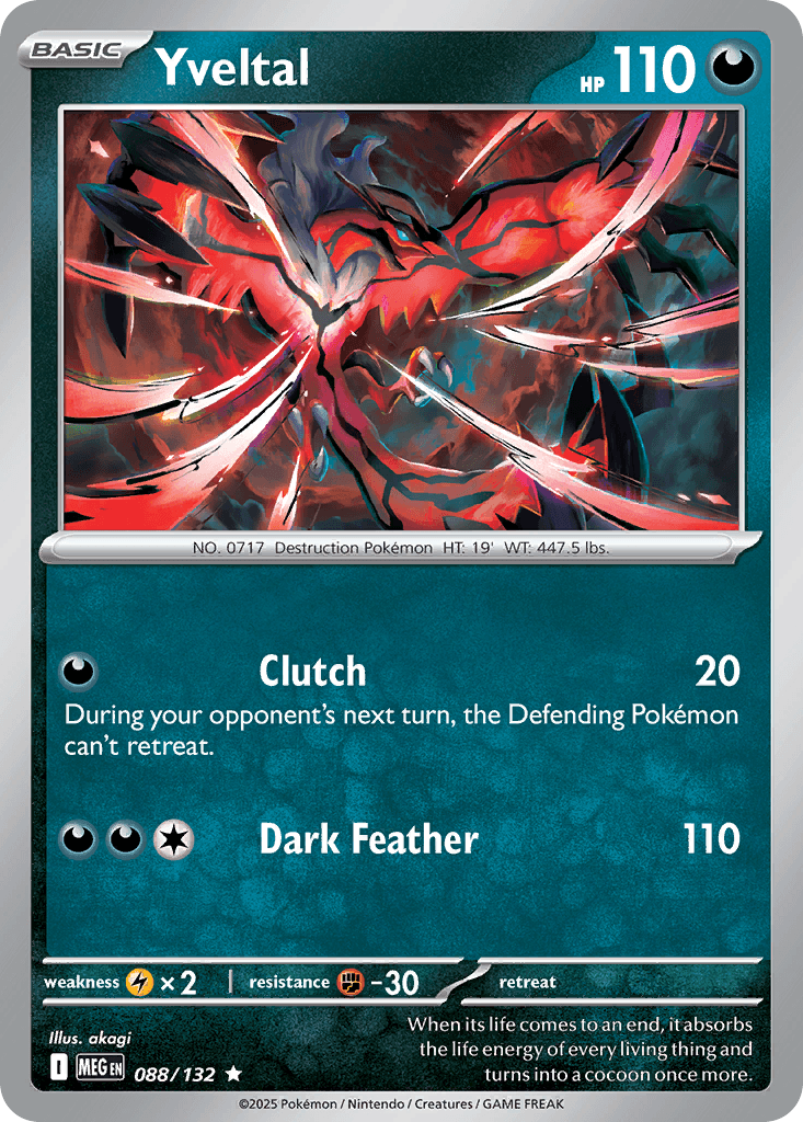Yveltal — Mega Evolution Pokemon card