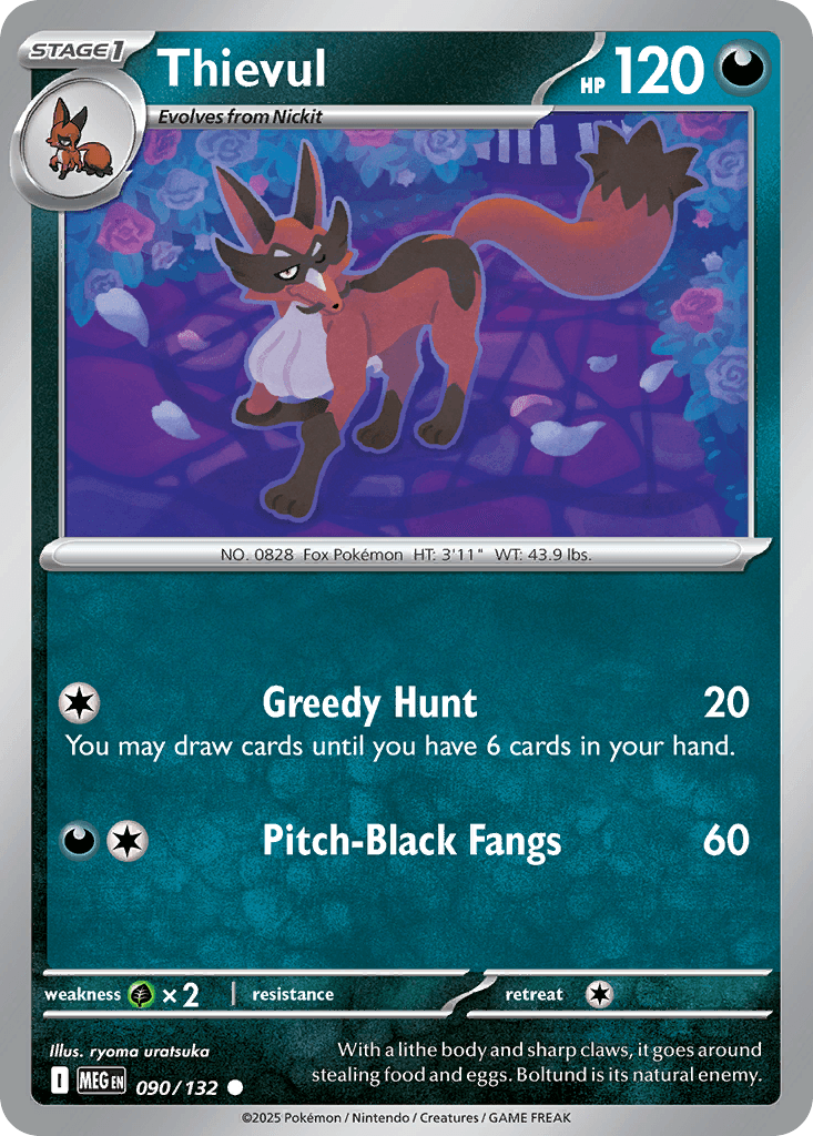Thievul — Mega Evolution Pokemon card