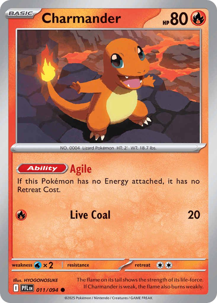 Charmander — Phantasmal Flames Pokemon card