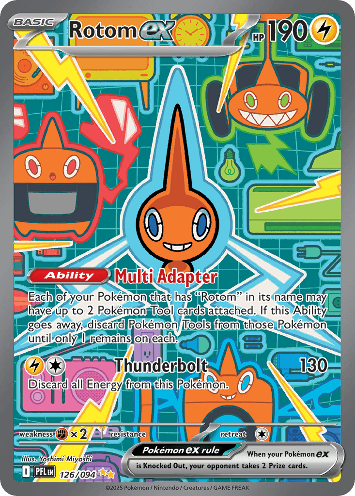 Rotom ex — Phantasmal Flames Pokemon card