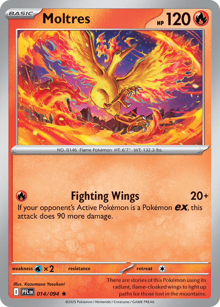 Moltres — Phantasmal Flames Pokemon card
