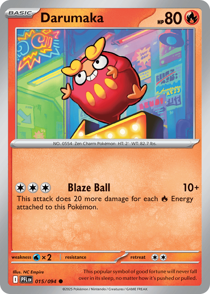 Darumaka — Phantasmal Flames Pokemon card