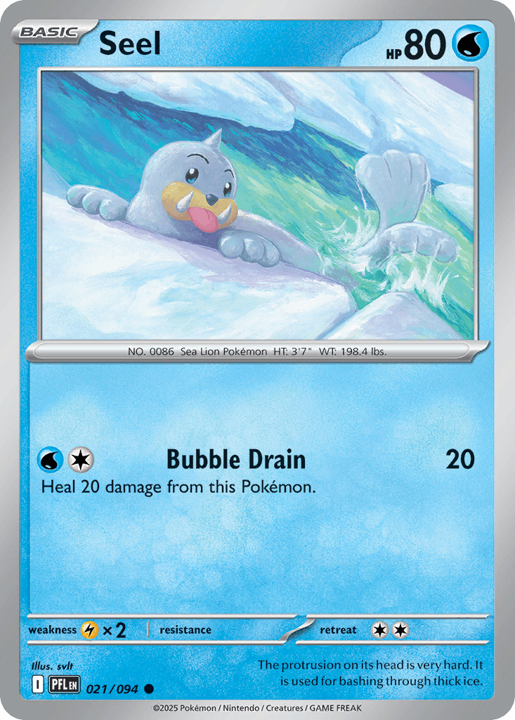 Seel — Phantasmal Flames Pokemon card