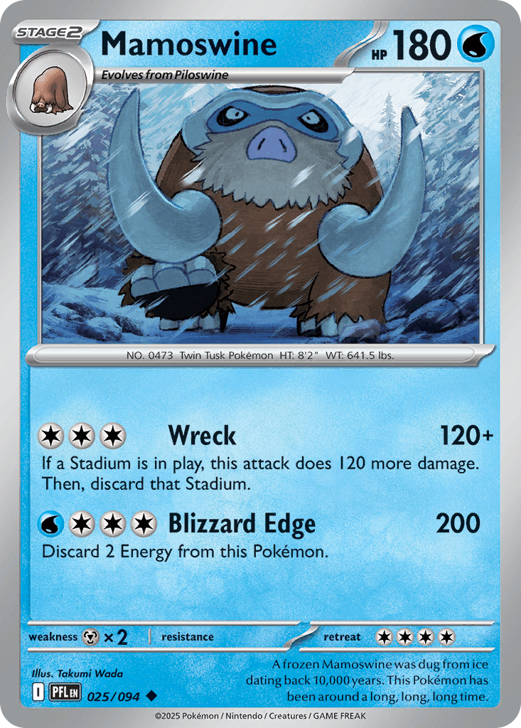 Mamoswine — Phantasmal Flames Pokemon card