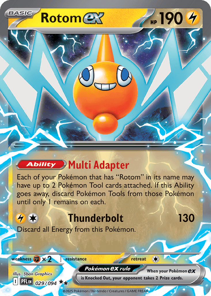 Rotom ex — Phantasmal Flames Pokemon card