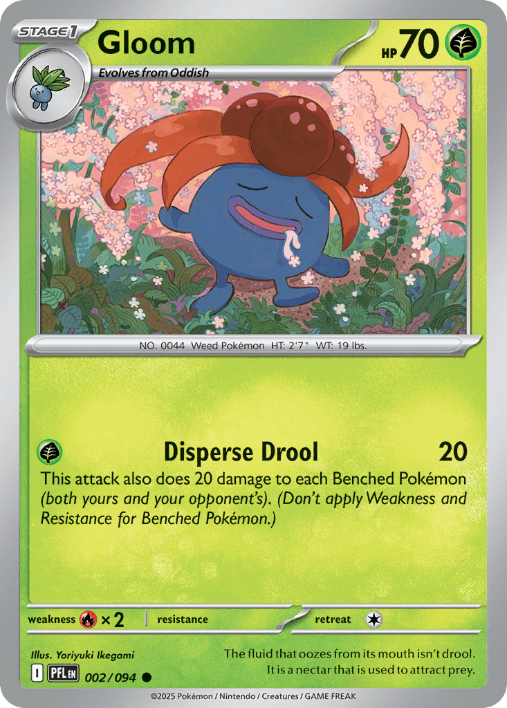 Gloom — Phantasmal Flames Pokemon card