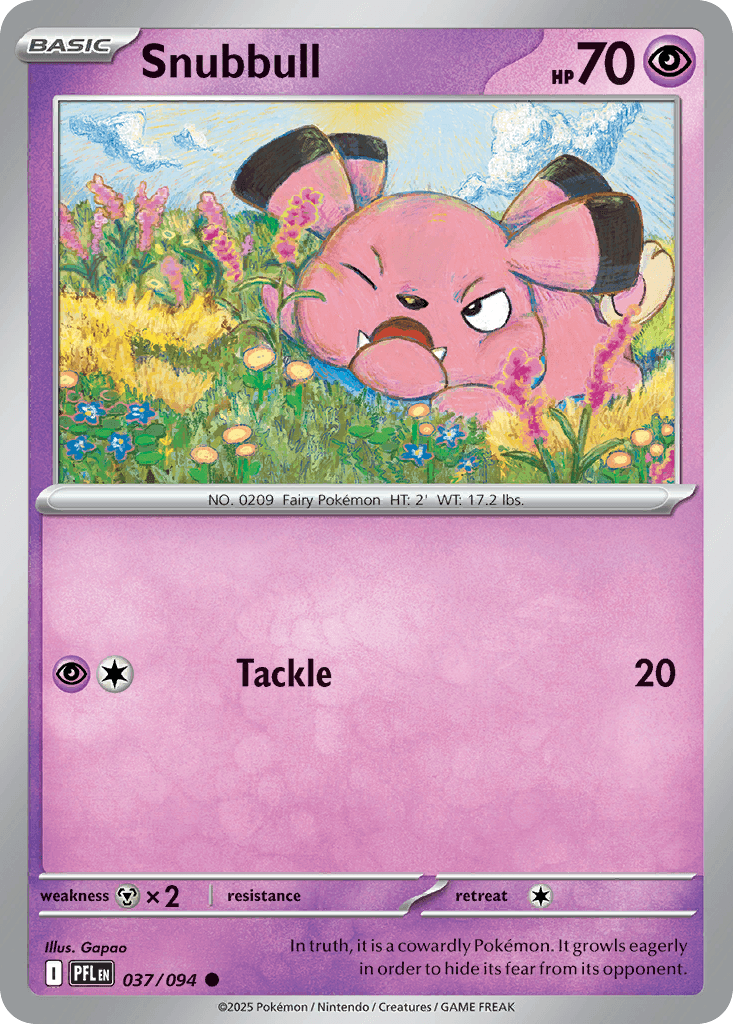 Snubbull — Phantasmal Flames Pokemon card