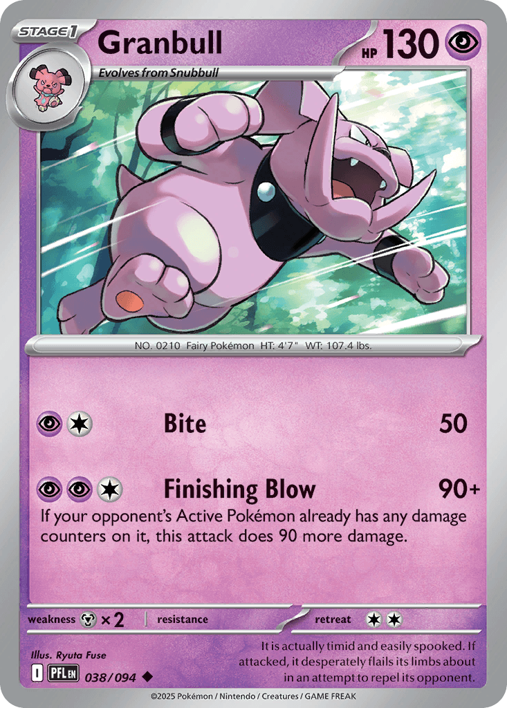 Granbull — Phantasmal Flames Pokemon card
