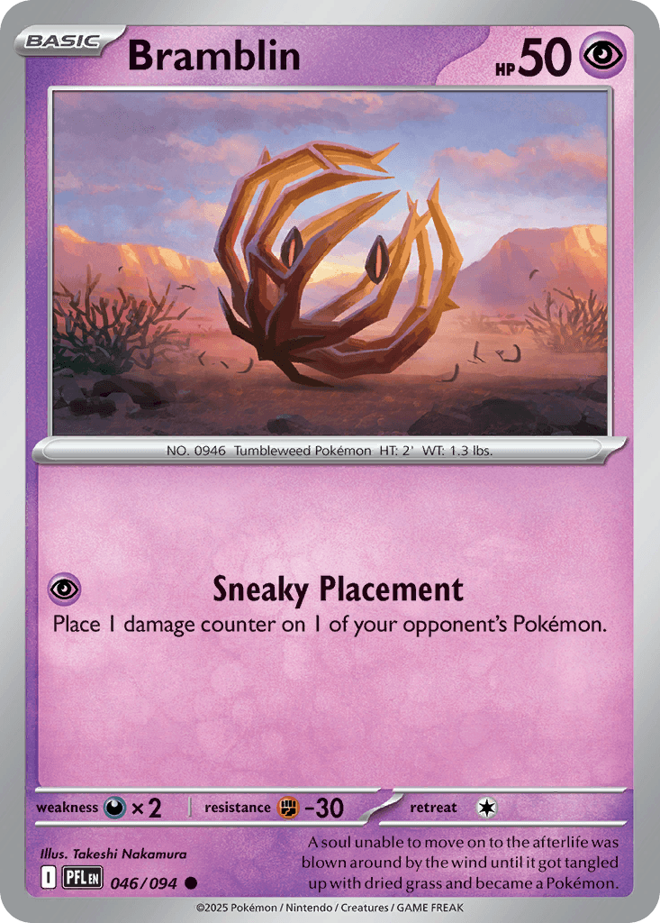 Bramblin — Phantasmal Flames Pokemon card
