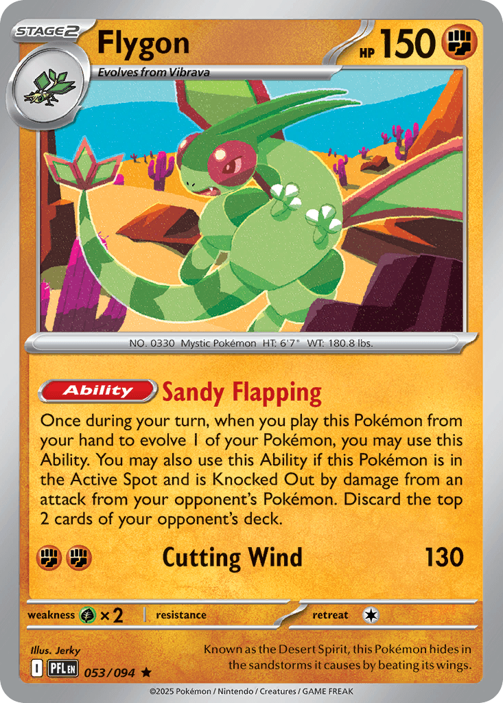 Flygon — Phantasmal Flames Pokemon card