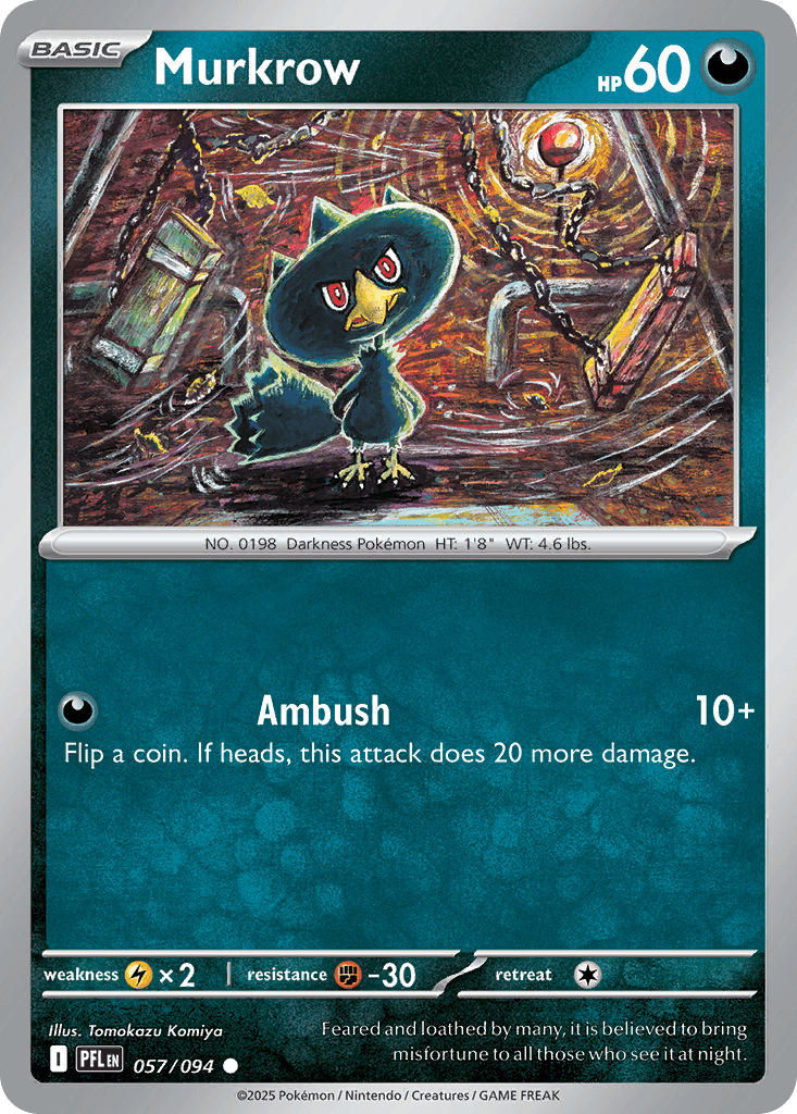 Murkrow — Phantasmal Flames Pokemon card