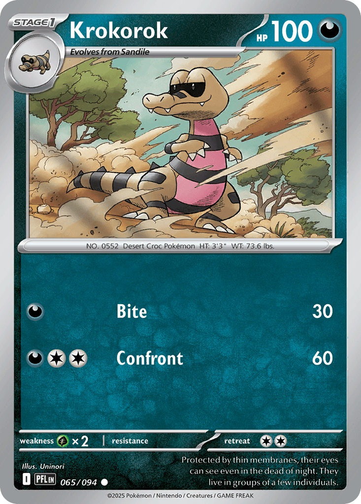 Krokorok — Phantasmal Flames Pokemon card