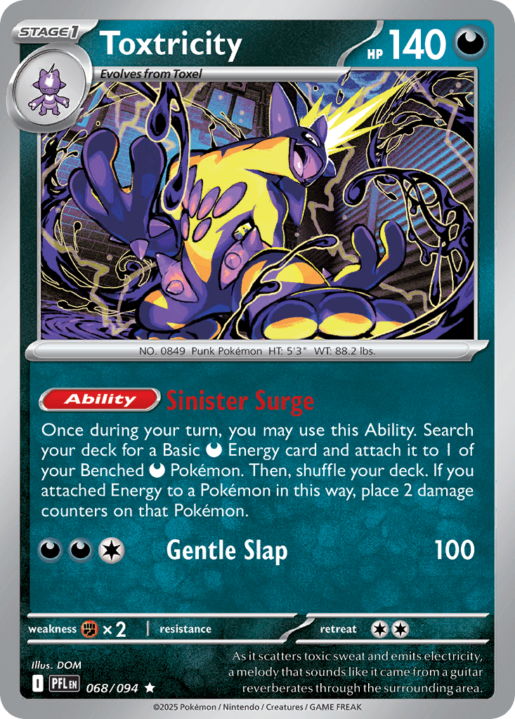 Toxtricity — Phantasmal Flames Pokemon card