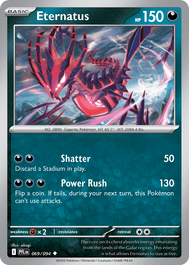 Eternatus — Phantasmal Flames Pokemon card