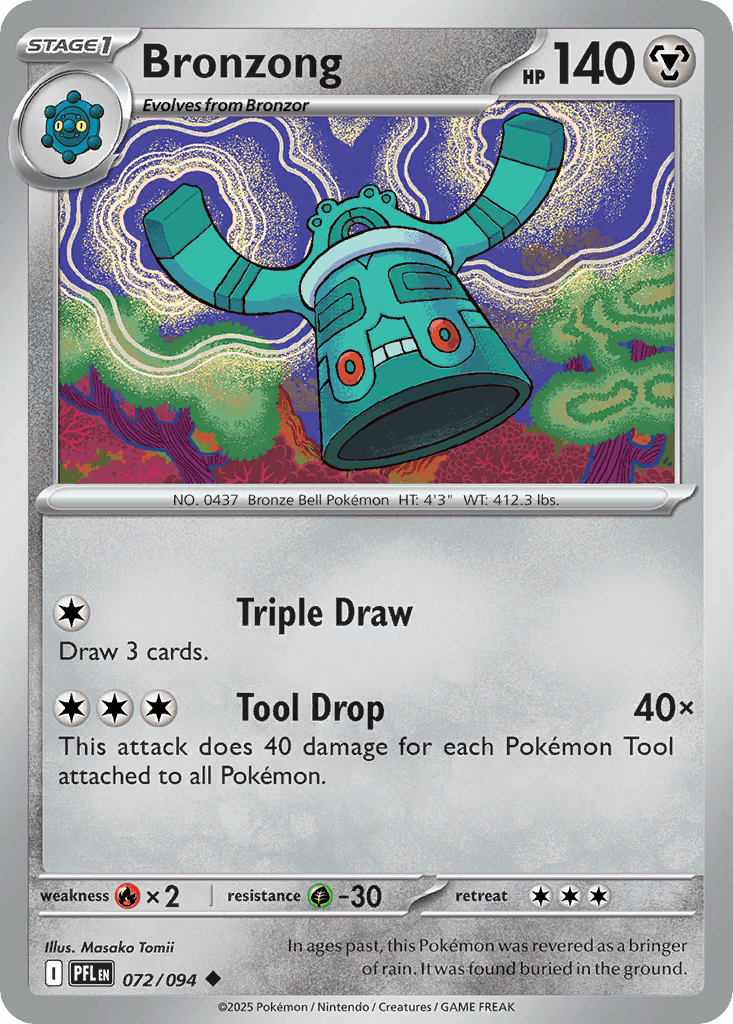 Bronzong — Phantasmal Flames Pokemon card