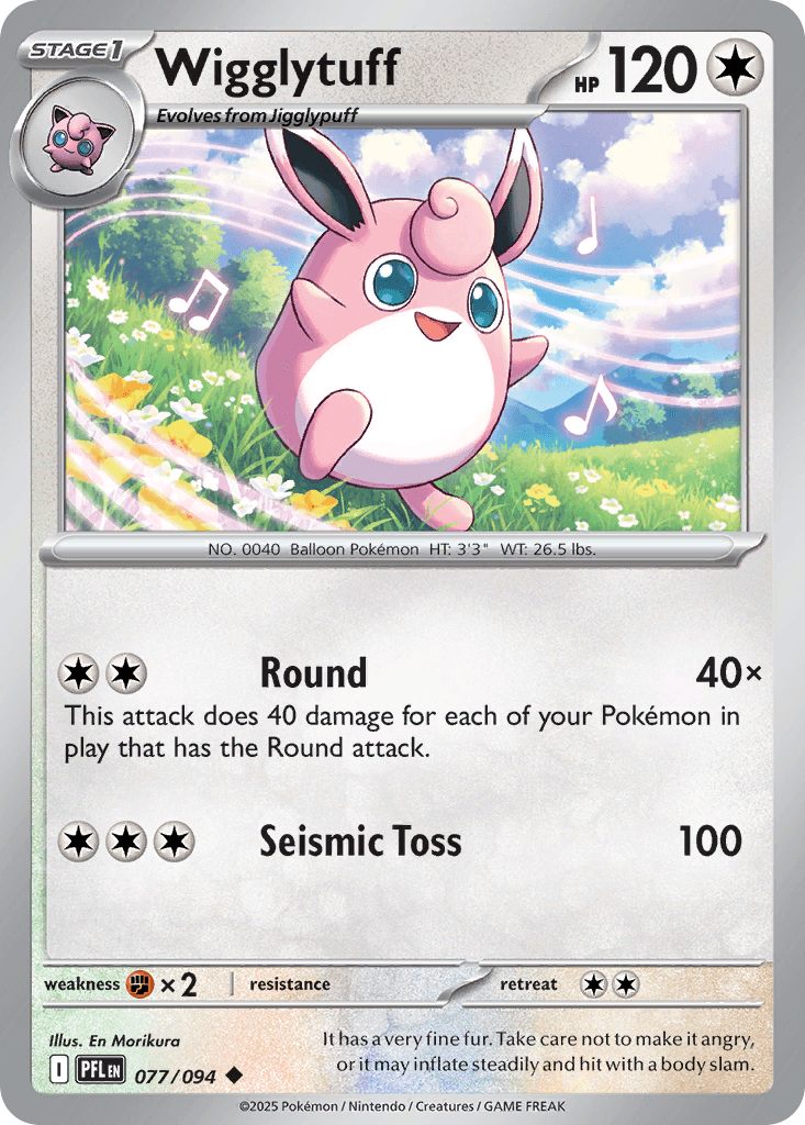 Wigglytuff — Phantasmal Flames Pokemon card