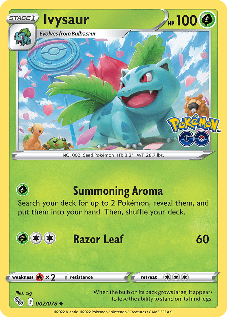 Ivysaur — Pokémon GO Pokemon card